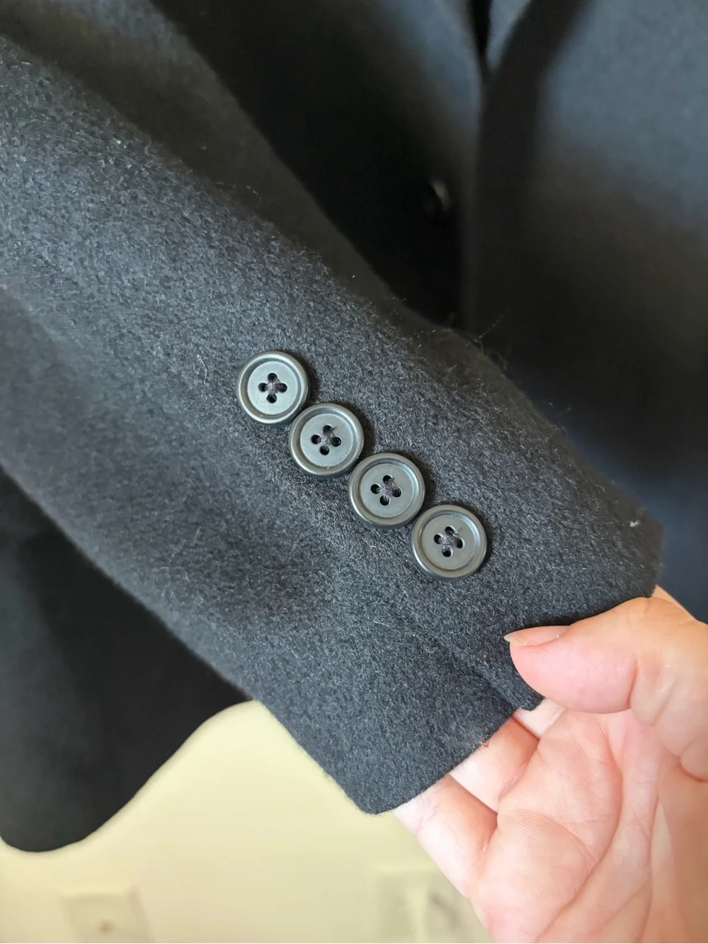 Jos. A Bank men’s camel hair blazer sport coat black preppy 44S